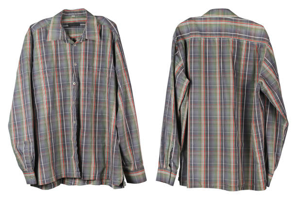 istock The usual old man's checkered shirt hangs in the closet. 913610432