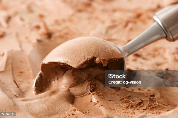 Chocolate Ice Cream Stock Photo - Download Image Now - Ice Cream, Vehicle Scoop, Serving Scoop