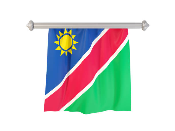 istock Pennant with flag of namibia 913612838