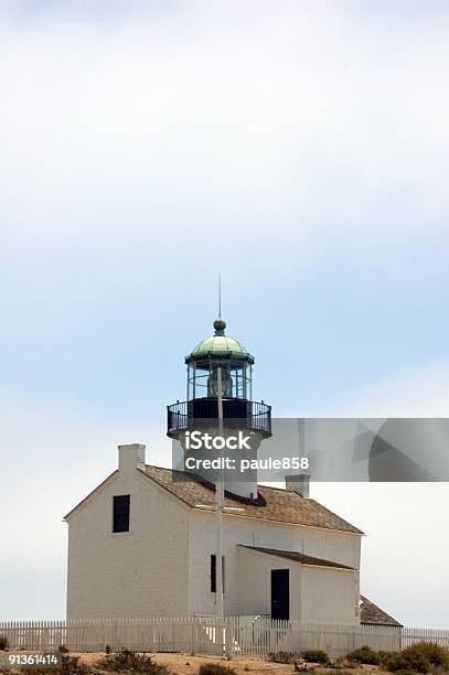 Маяк В Сандиего — стоковые фотографии и другие картинки Old Point Loma Lighthouse - Old Point Loma Lighthouse, Point Loma, Архитектура