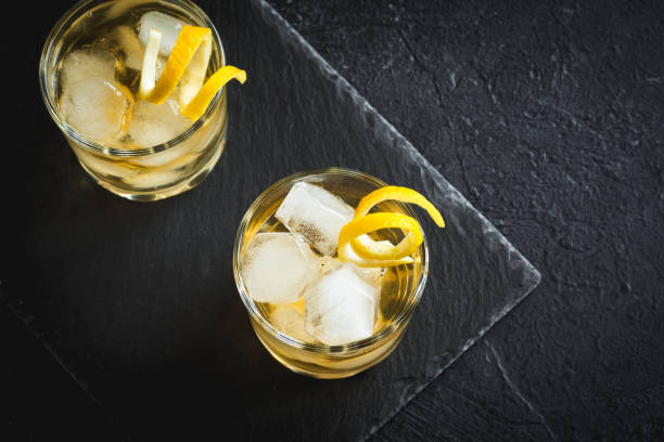 istock Whiskey on the rocks with lemon peel 913622600