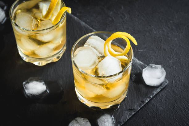 istock Whiskey on the rocks with lemon peel 913622632