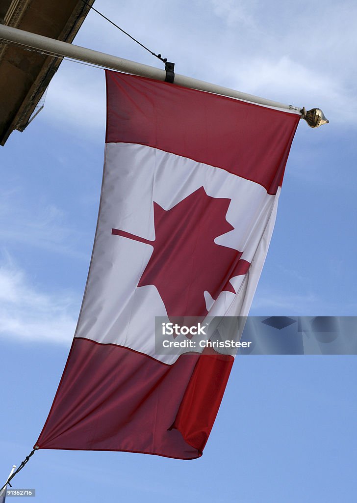 Flaga narodowa Kanada - Zbiór zdjęć royalty-free (Bez ludzi)