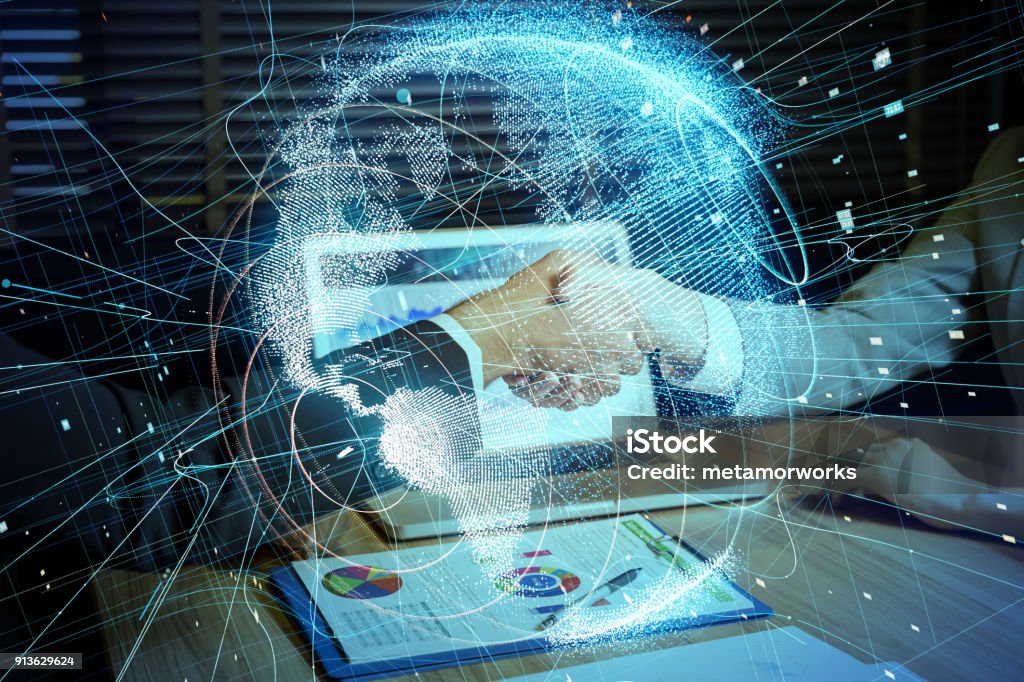 Global network concept. Technology Stock Photo