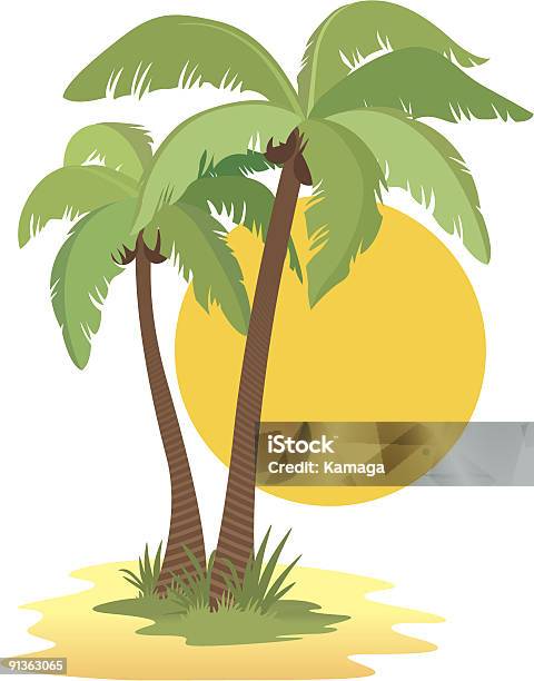 Palm Trees Stock Illustration - Download Image Now - Beach, Climate, Coconut