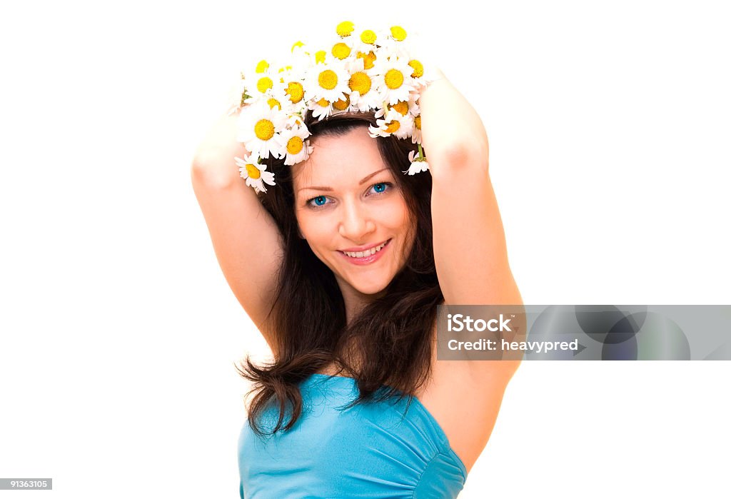 美しい少女と花の髪 - アクティブライフスタイルのロイヤリティフリーストックフォト