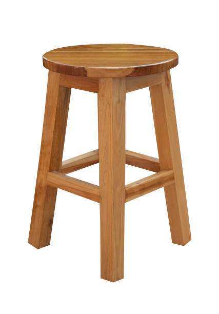 istock Wooden chair isolated on white background. 913634060