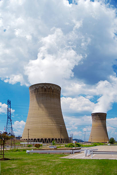 Nuclear Power Plant  floating electric generator stock pictures, royalty-free photos & images