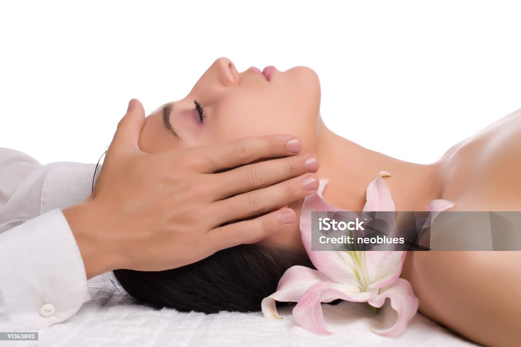 Massage - Lizenzfrei Frauen Stock-Foto