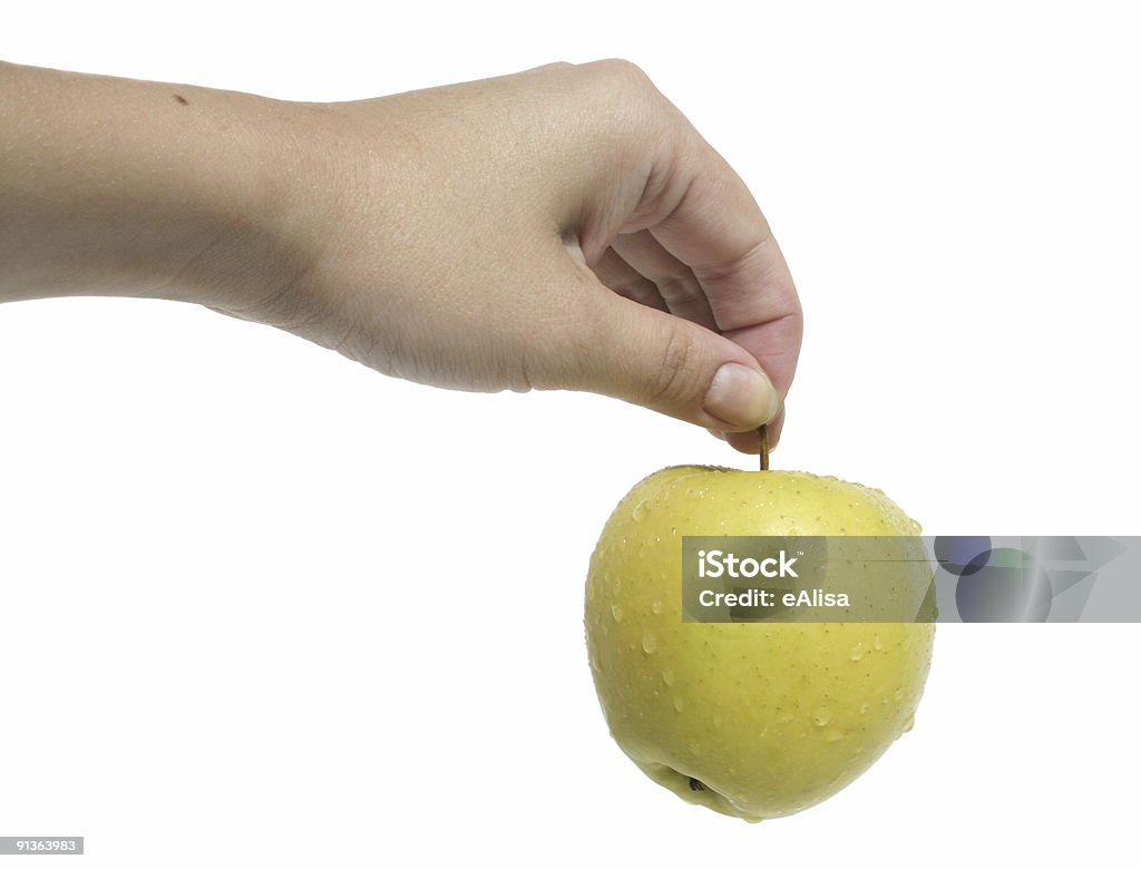 Mulher mão segurando uma maçã - Foto de stock de Adulto royalty-free
