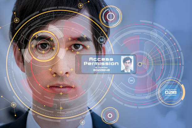 Biometrics concept. Facial Recognition System. Iris recognition. Biometrics concept. Facial Recognition System. Iris recognition. sensor photos stock pictures, royalty-free photos & images