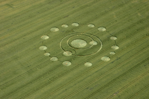 original crop circles in the field near Murska Sobota - Slovenia - Europe