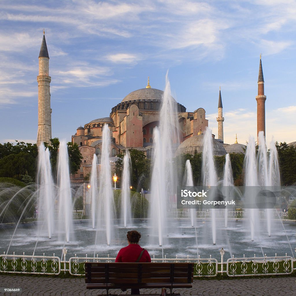 people near Hagia Sophia  Architecture Stock Photo