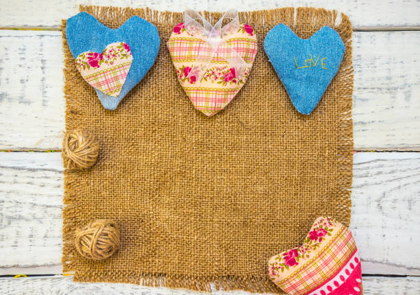 istock the frame is made of fabric and hearts 913650294