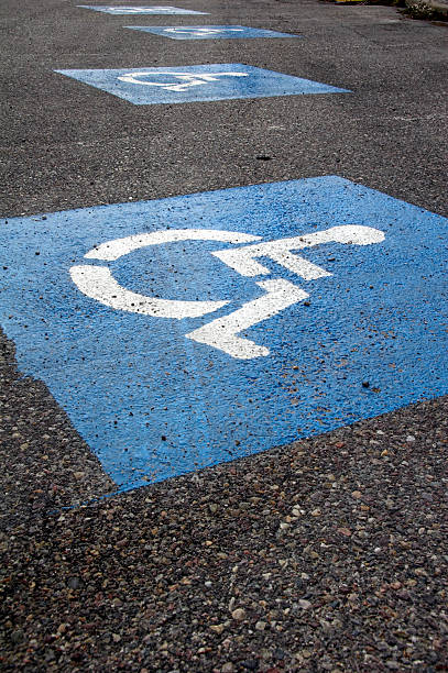 istock Reserved for Handicapped sign 91365039