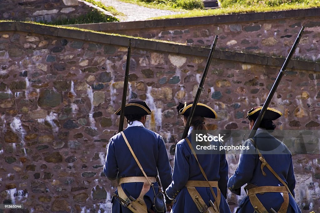 Soldados LouisbourgCity in Nova Scotia Canada - Royalty-free Louisbourg Foto de stock