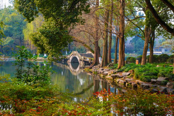 istock Chinese classical garden scenery- West Lake in Hangzhou 913650644