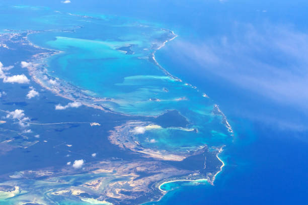istock Aerial view of Bahama islands 913654486