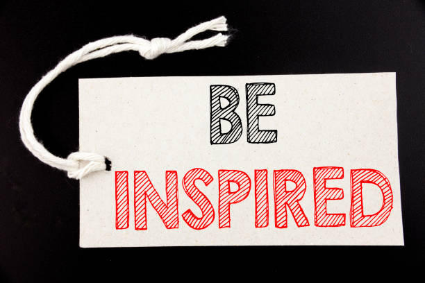 istock Handwritten text caption showing Be Inspired. Business concept writing for Inspiration and Motivation written on price tag paper on the black vintage background. 913655170