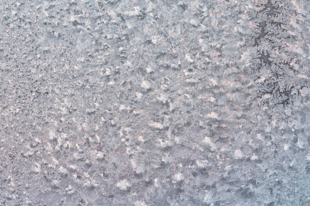 istock Ice on glass texture background. Cold climate of frost. 913657586