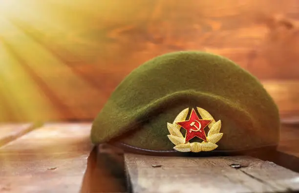 February 23. Military beret of the Russian armed forces of a special purpose. Russian special forces
