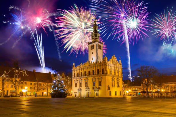 istock New Years firework display over the Market Square in Chelmno 913658422