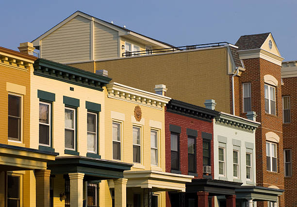istock Row Houses and Apartment building 91366037