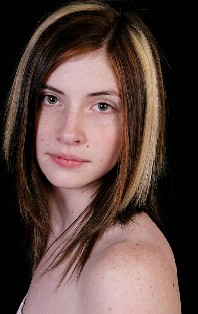 istock Pretty woman with freckles 91366085