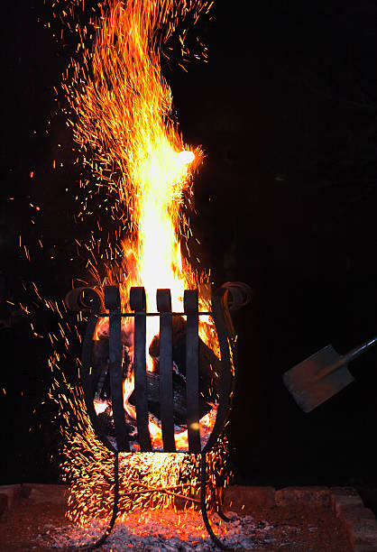 Bonfire stock photo