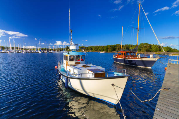 istock Baltic sea marina with yachts 913664780