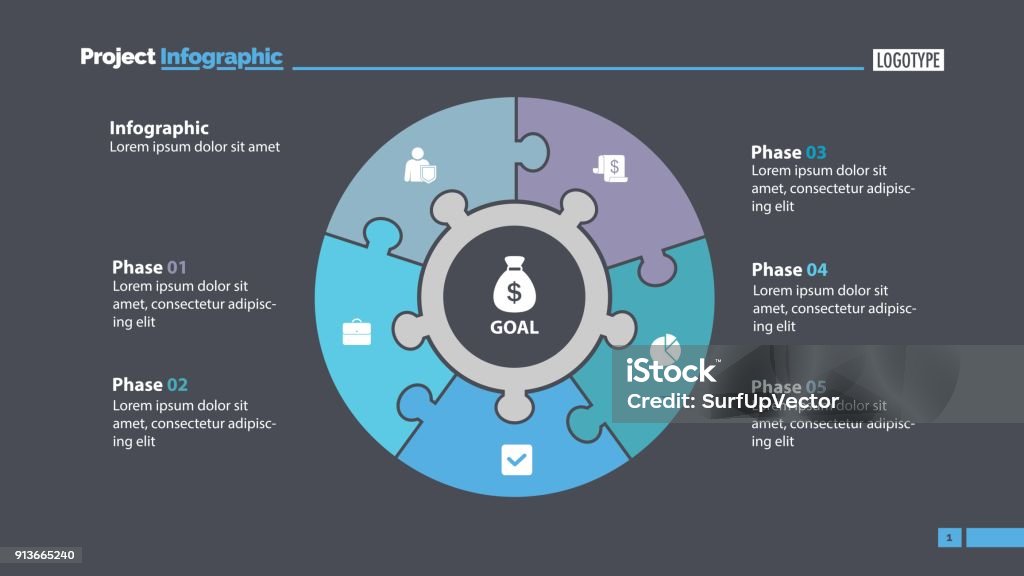 Five Elements Slide Template Stock Illustration - Download Image Now ...