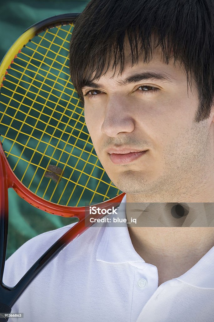 Jovem caucasiana Jogador de ténis-series - Royalty-free 20-24 Anos Foto de stock