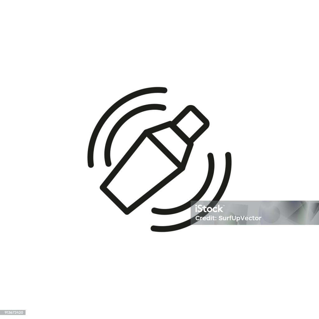 Bar Shaker Line Icon Icon of bar shaker. Cocktail, mixer, bartender. Party and drinks concept. Can be used for topics like club, bar, party Cocktail Shaker stock vector