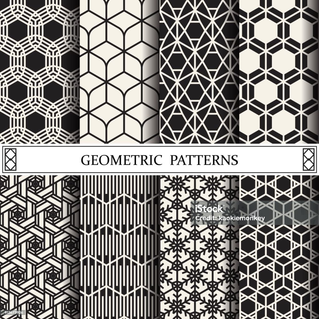 Geometric Vector Pattern Fills Web Page Background Textures Stock ...