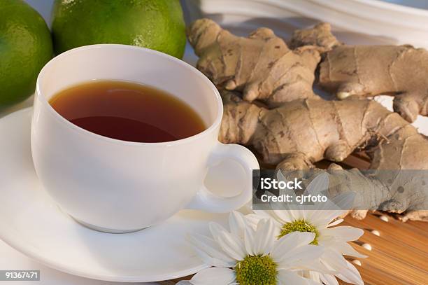 Tè Allo Zenzero - Fotografie stock e altre immagini di Alimentazione sana - Alimentazione sana, Bevanda analcolica, Bevanda calda