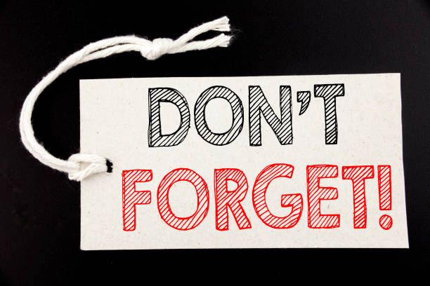 istock Handwritten text caption showing Do Not Forget. Business concept writing for Reminder Message written on price tag paper on the black vintage background. 913678506