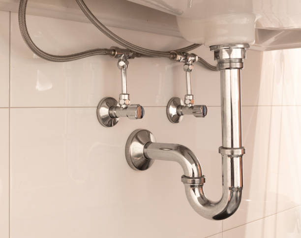 istock Basin siphon or sink drain in a bathroom 913678910