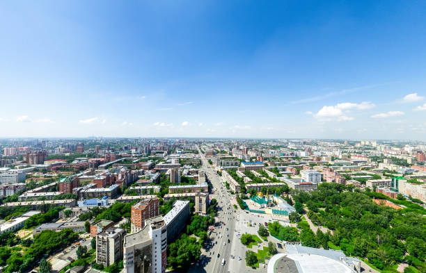 istock Aerial city view. Urban landscape. Copter shot. Panoramic image 913681792