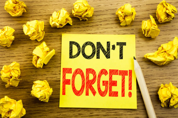 istock Word, writing Do Not Forget. Business concept for Reminder Message written on sticky note paper on the wooden background. Folded yellow papers on the background 913682534