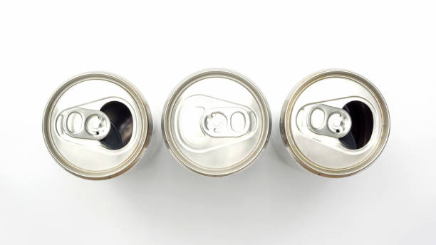 istock Close up of aluminum cans on a top view. 913689566
