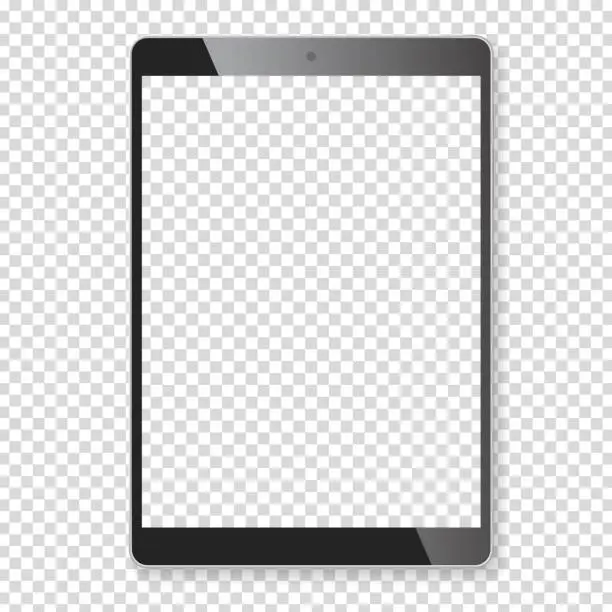 Vector illustration of Realistic tablet portable computer mockup