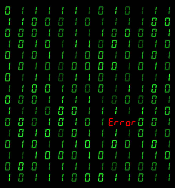 90+ Vertical Green Binary Code Matrix Background Stock Illustrations ...