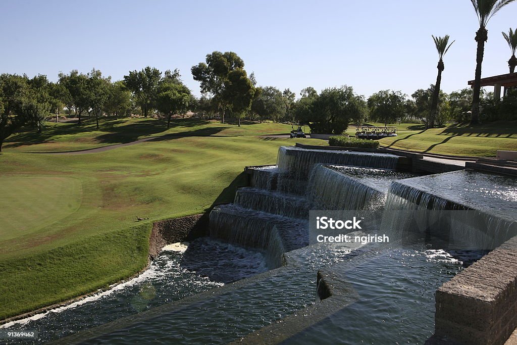 Parcours de Golf avec vue sur le complexe - Photo de Arizona libre de droits