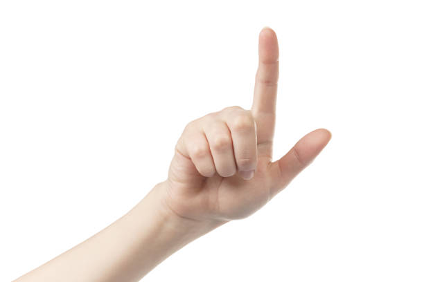 istock young woman hand touch screen gesture towards camera 913697264