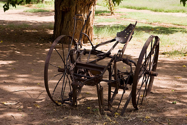Ancient rusty Plough  geochelone yniphora stock pictures, royalty-free photos & images
