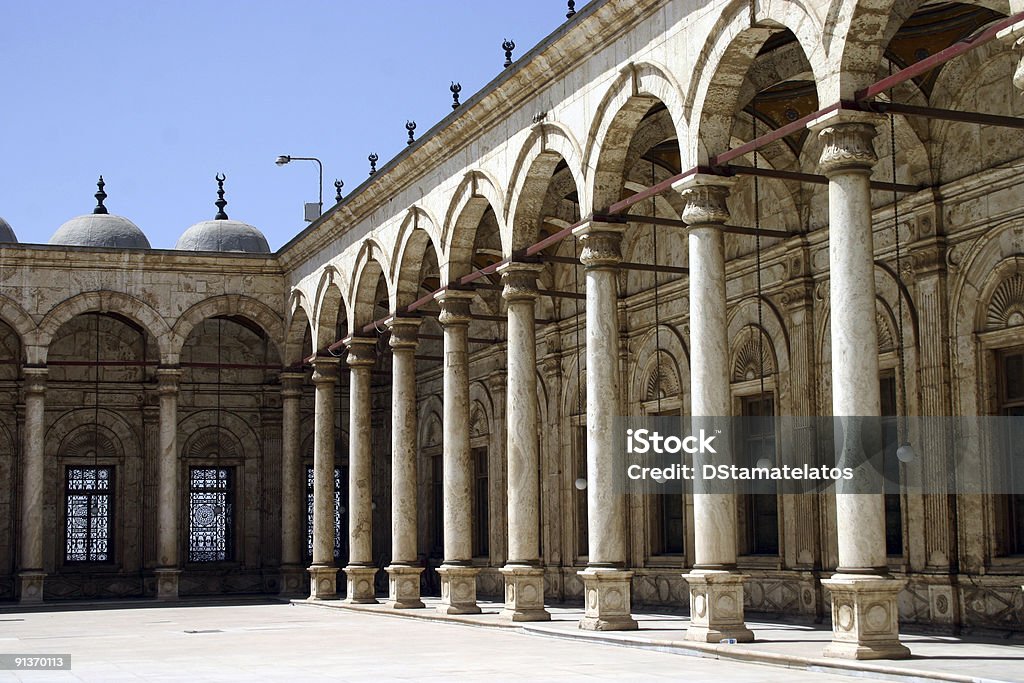 Courtyard Side in Mosque  Architecture Stock Photo