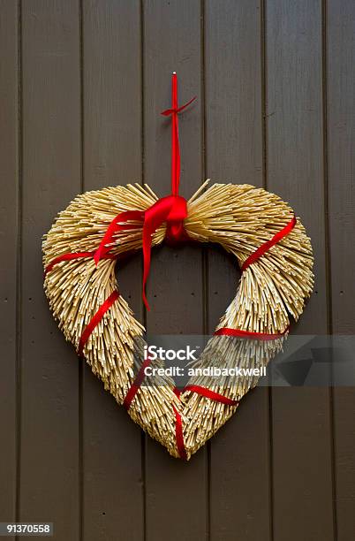 Szwedzka Serca Zmęczenie Drzwi Dekoracja Sztokholm Szwecja - zdjęcia stockowe i więcej obrazów Boże Narodzenie