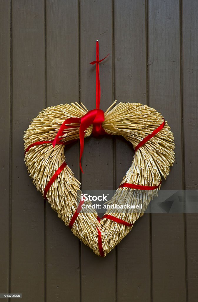 Sueca coração de Natal festivo porta (Natal) decoração, Estocolmo, na Suécia. - Foto de stock de Natal royalty-free