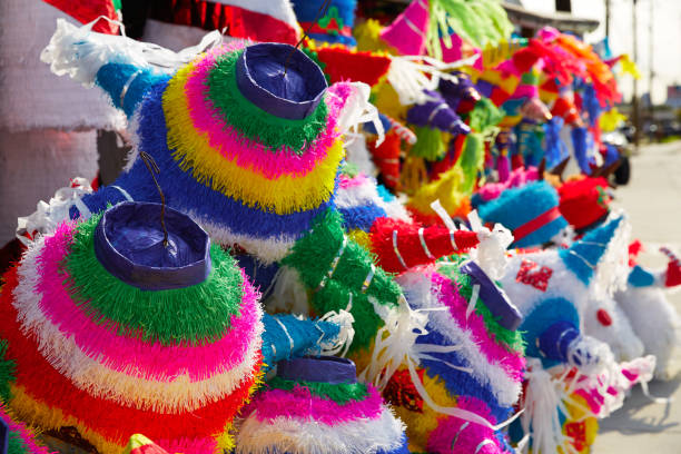 istock Mexican party pinatas tissue colorful paper 913708834