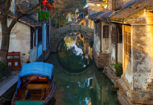 istock Zhouzhuang Old Town scenery 913708918